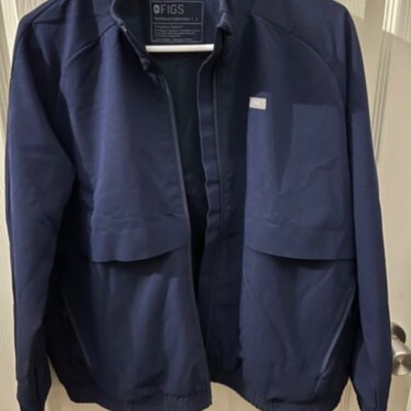 FIGS Navy Blue Sydney Scrub Jacket - Picture 1 of 1